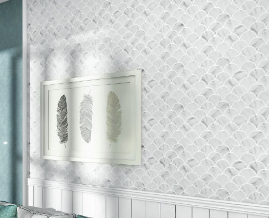 Mosaïque verre recyclé 