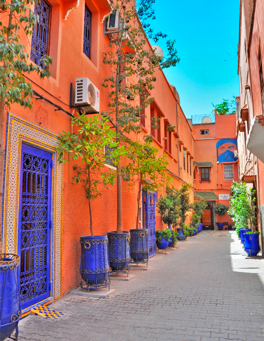 Les couleurs chaudes du  Maroc